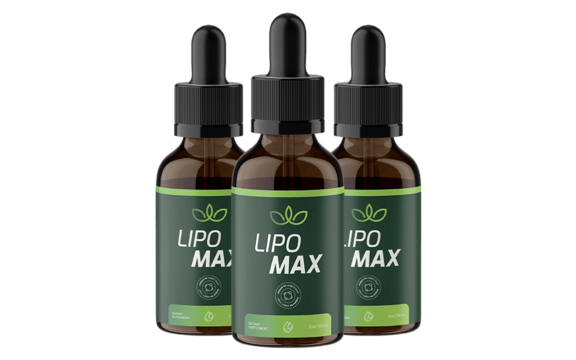 Three bottles of LipoMax weight loss supplement